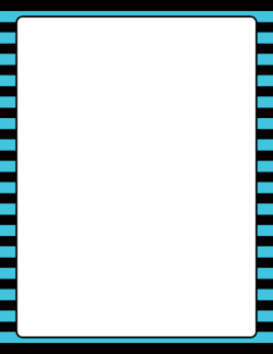 Blue and Black Striped Border