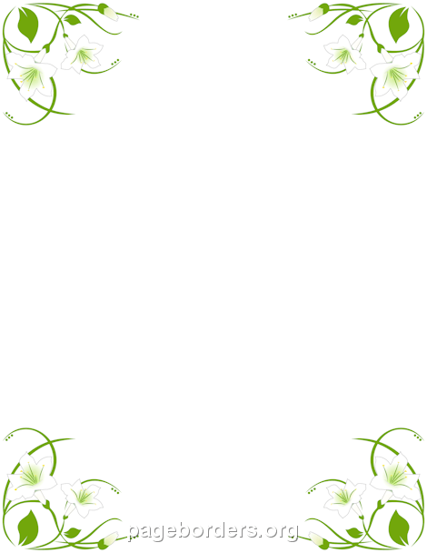 easter lily border clipart free - photo #11