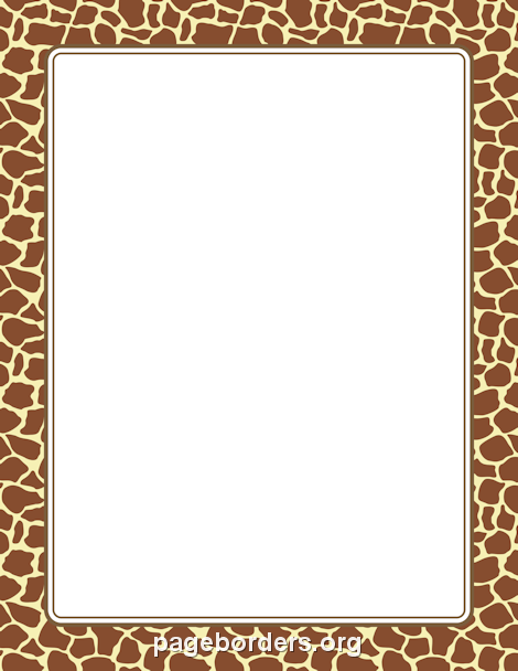 free giraffe border clipart - photo #1