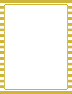 Gold and White Striped Border