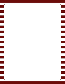 Maroon and White Striped Border
