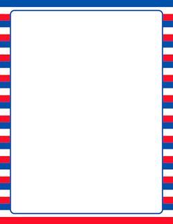 Patriotic Striped Border