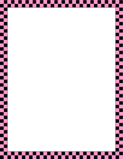 Pink and Black Checkered Border