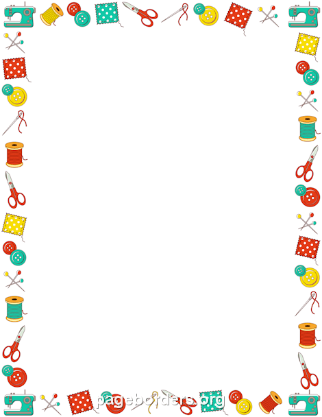 free clip art borders sewing - photo #7