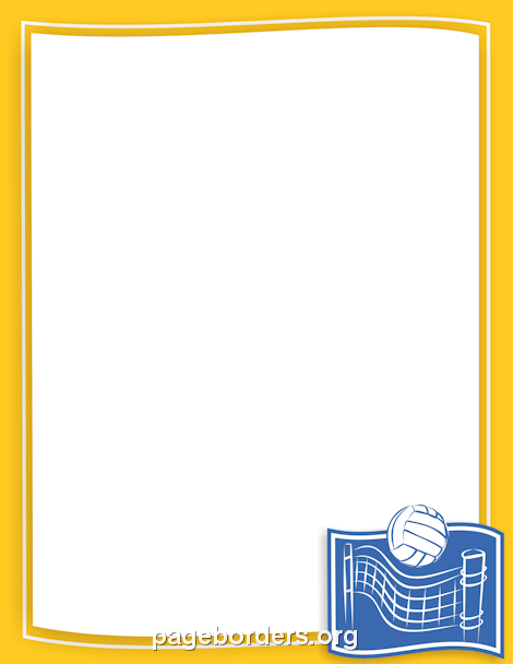 volleyball clipart border - photo #21