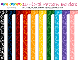 Floral Pattern Borders