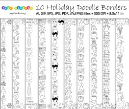 Holiday Doodle Borders