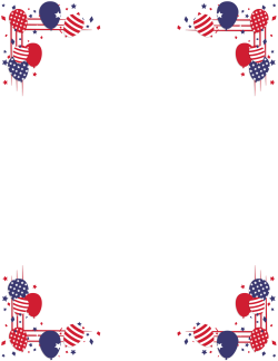 Red, White, and Blue Border 7