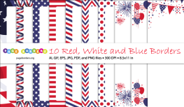 Red, White, and Blue Borders