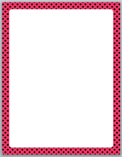 A page border after inserting it into the document