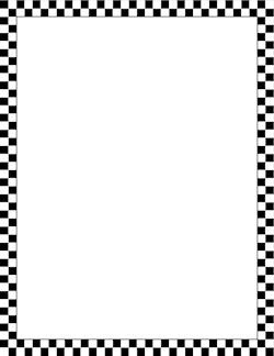 Black and White Checkered Border