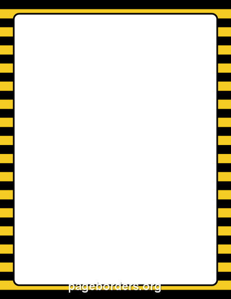Black and Yellow Striped Border