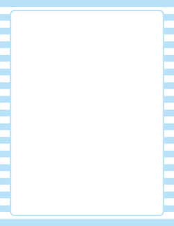 Blue and White Striped Border