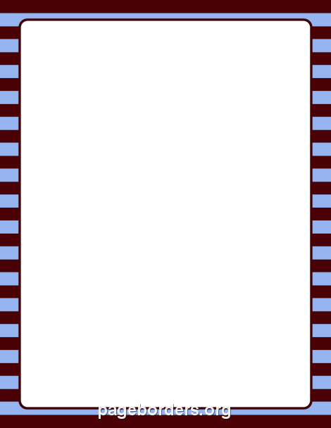 Brown and Blue Striped Border