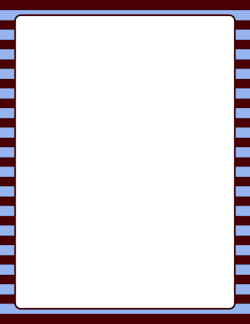 Brown and Blue Striped Border