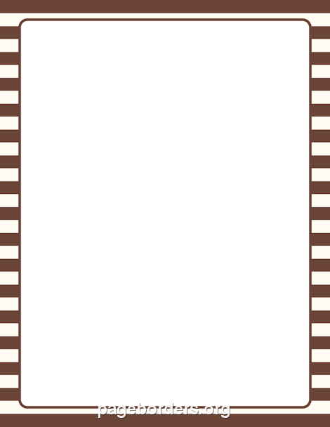 Brown and Cream Striped Border