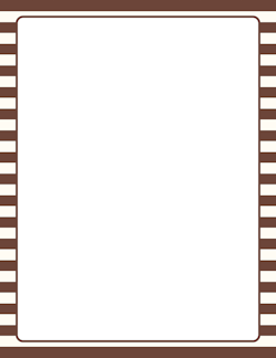 Brown and Cream Striped Border