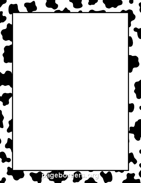 Cow Print Border