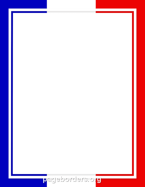 French Flag Border