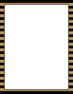 Gold and Black Striped Border