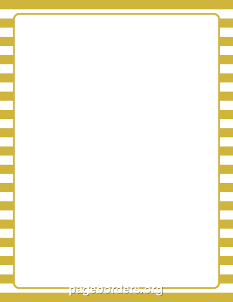 Gold and White Striped Border