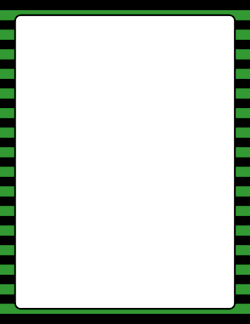 Green and Black Striped Border