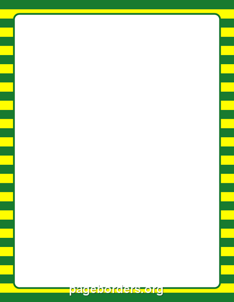 Green and Yellow Striped Border