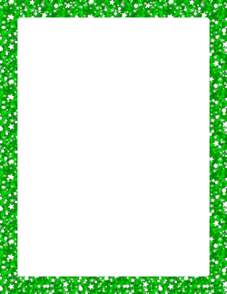 Green Glitter Border