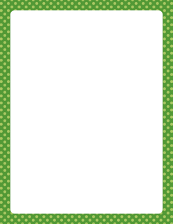Green Polka Dot Border