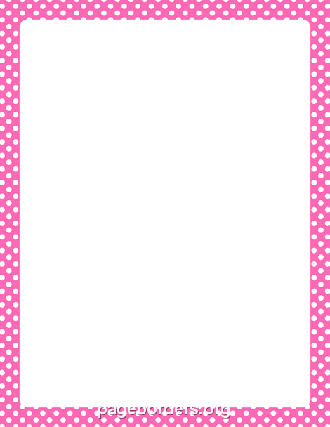 Hot Pink And White Polka Dot Border Clip Art Page Border And Vector Hot Pink And White Polka Dot Border Clip Art Page Border And Vector