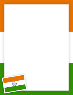 Indian Flag Border