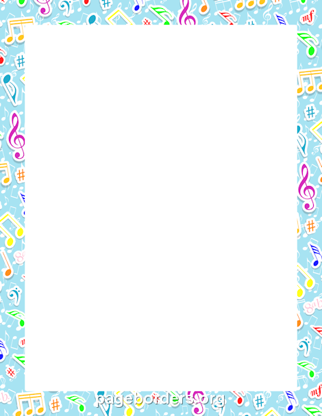 music note border clipart