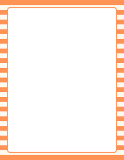 Orange and Cream Striped Border