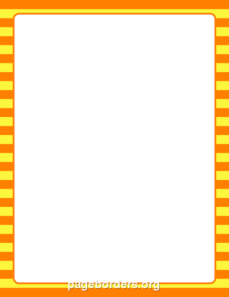 Orange and Yellow Striped Border