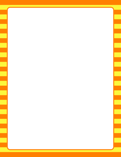 Orange and Yellow Striped Border