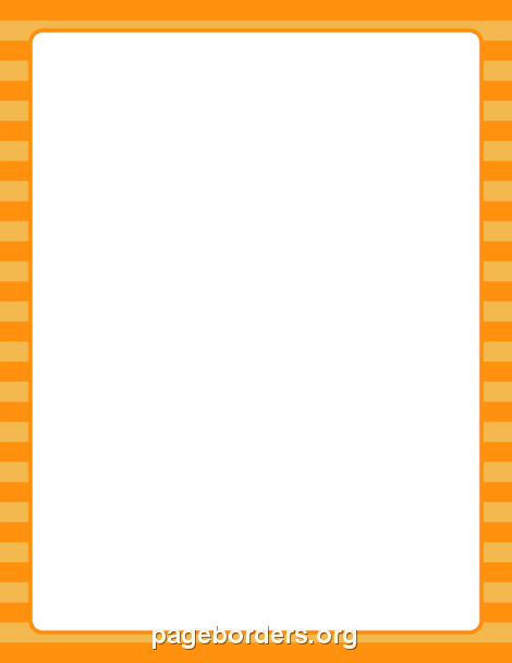Orange Striped Border