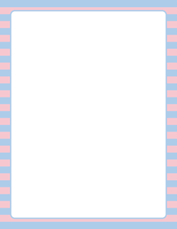 Pink and Blue Striped Border