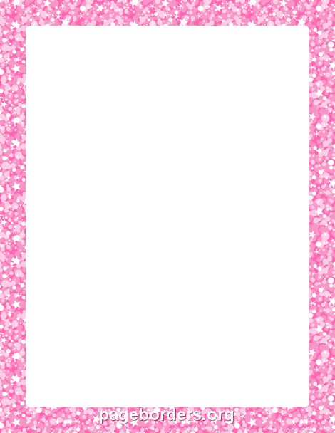 Pink Glitter Border