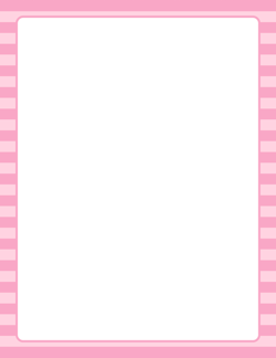 Pink Striped Border