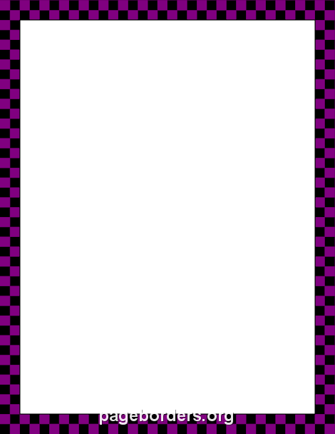 Purple and Black Checkered Border