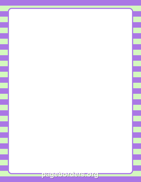 Purple and Green Striped Border