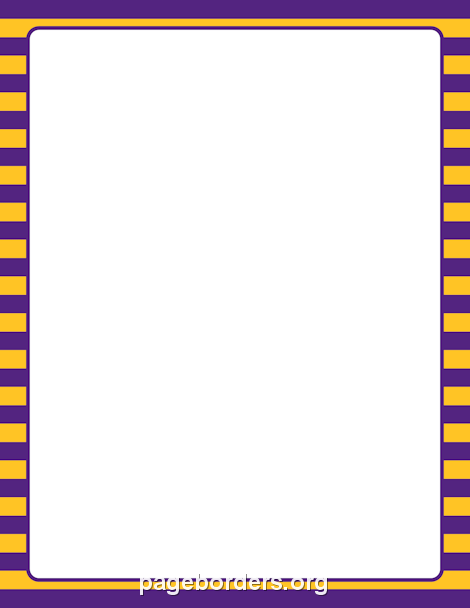 Purple and Yellow Striped Border