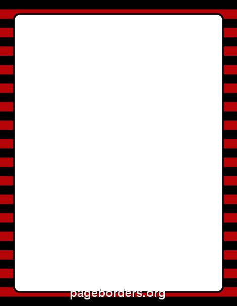 Red and Black Striped Border