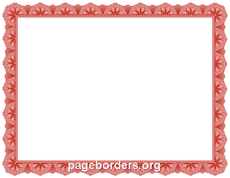 Red Certificate Border