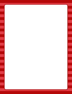 Red Striped Border