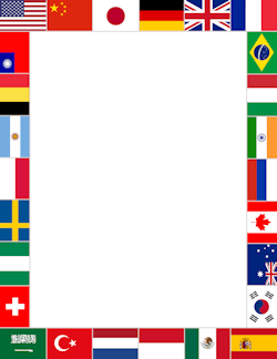 World Flags Border