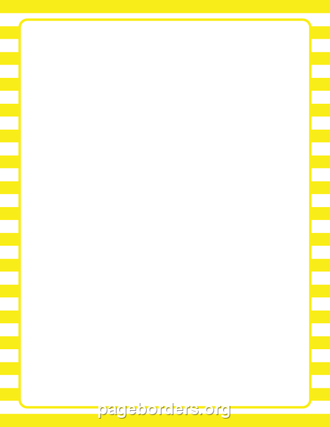 Yellow and White Striped Border